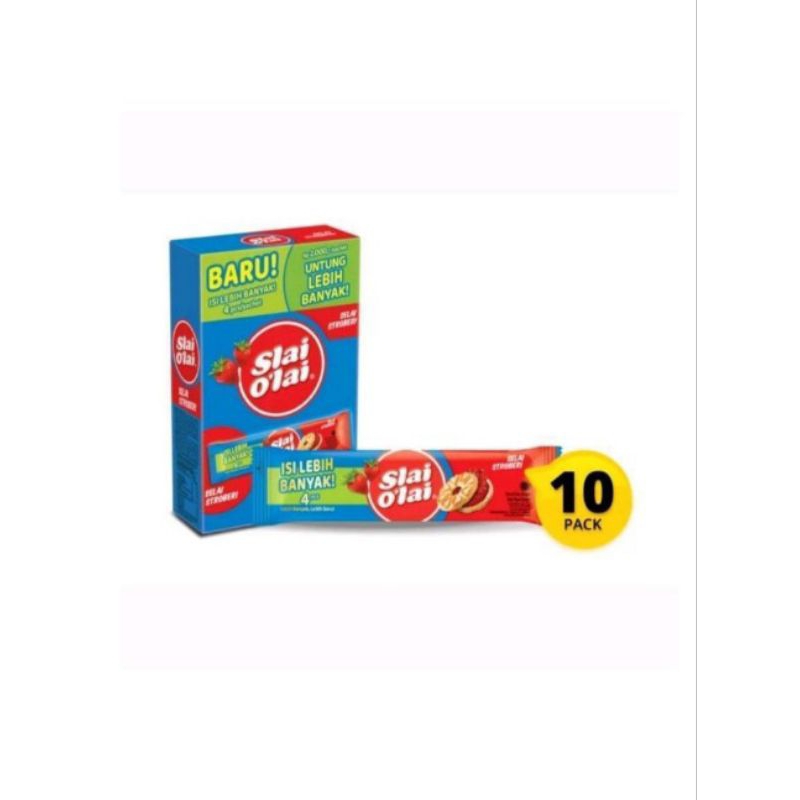 

Slai O'lai Biskuit Selai Strawberry (1 box/10 pack)