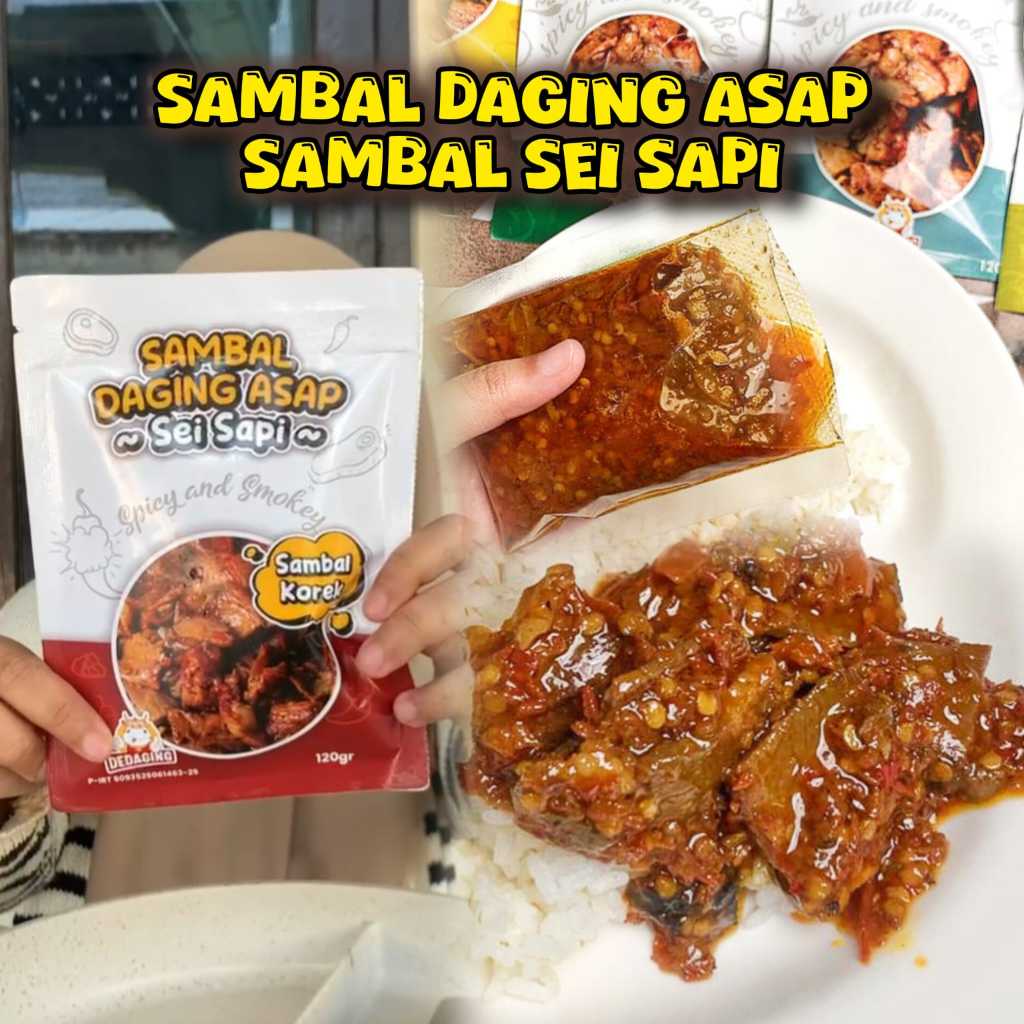 

DEDAGING Sambal Sei Sapi Bisa Pilih Sambel Pisah/Campur