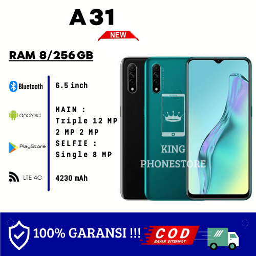 Oppo A31 Ram 8/256GB Garansi 1 Tahun