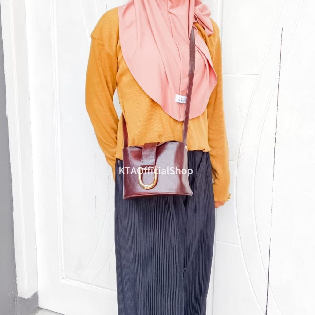 AksaraAnora Tas Selempang Mini Wanita / Sling Bag Cewek Kecil Lucu Muat handpone