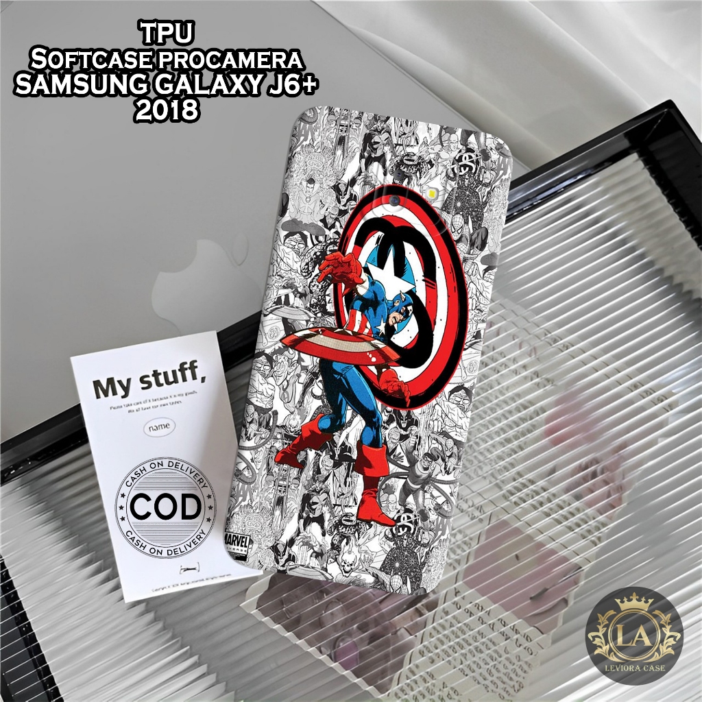 Case Samsung J6+ 2018 - Leviora Case - Fashion Case Spiderman - Softcase Samsung J6+ 2018 - Case Pro