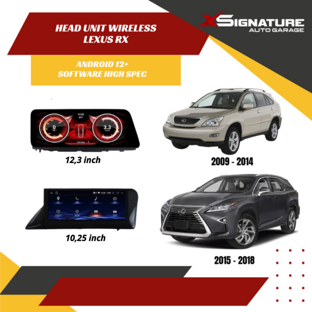 HEADUNIT WIRELESS APPLE CARPLAY LEXUS RX270 RX350 2009-2018 SOFTWARE HIGH SPEC