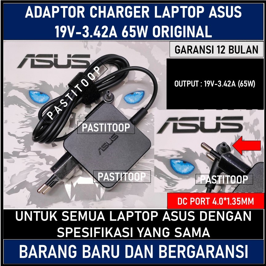 Adaptor charger original laptop Asus Vivobook S410U S14 S410UN 65W