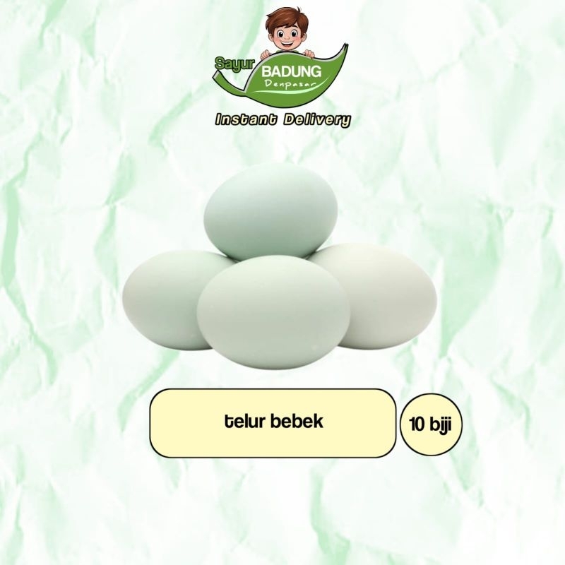 

Telur / Telor bebek mentah 10 butir & 15 butir _ Sayur IB