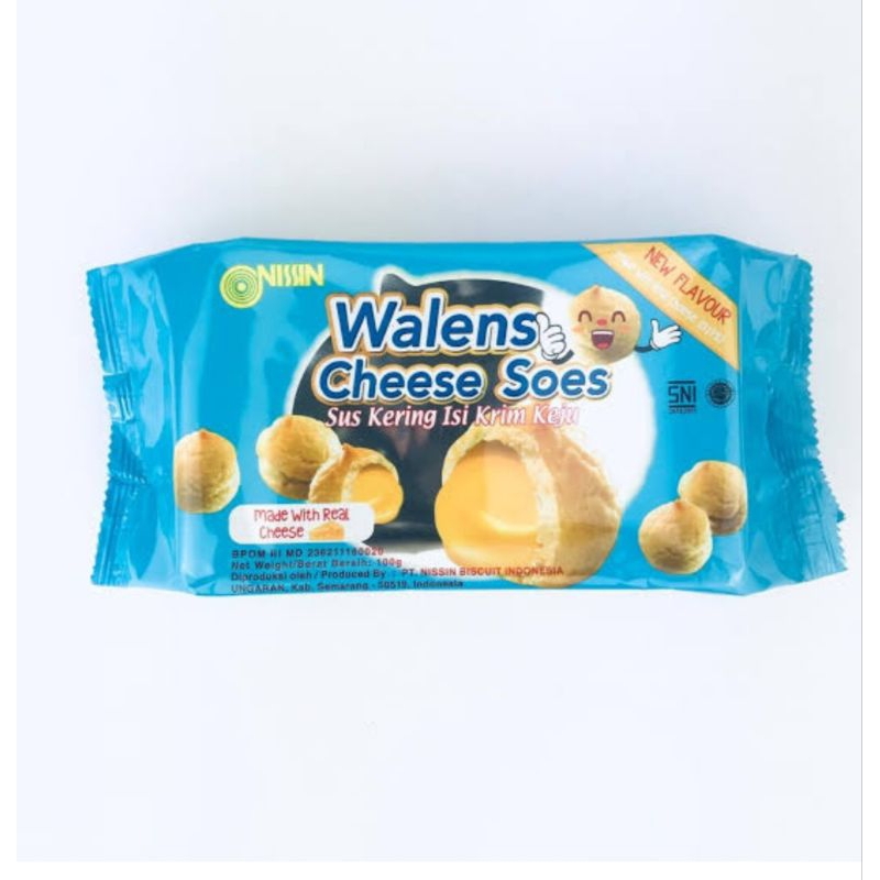 

Biskuit walens Nissin soes vanila/blueberry/coklat isi 100gr