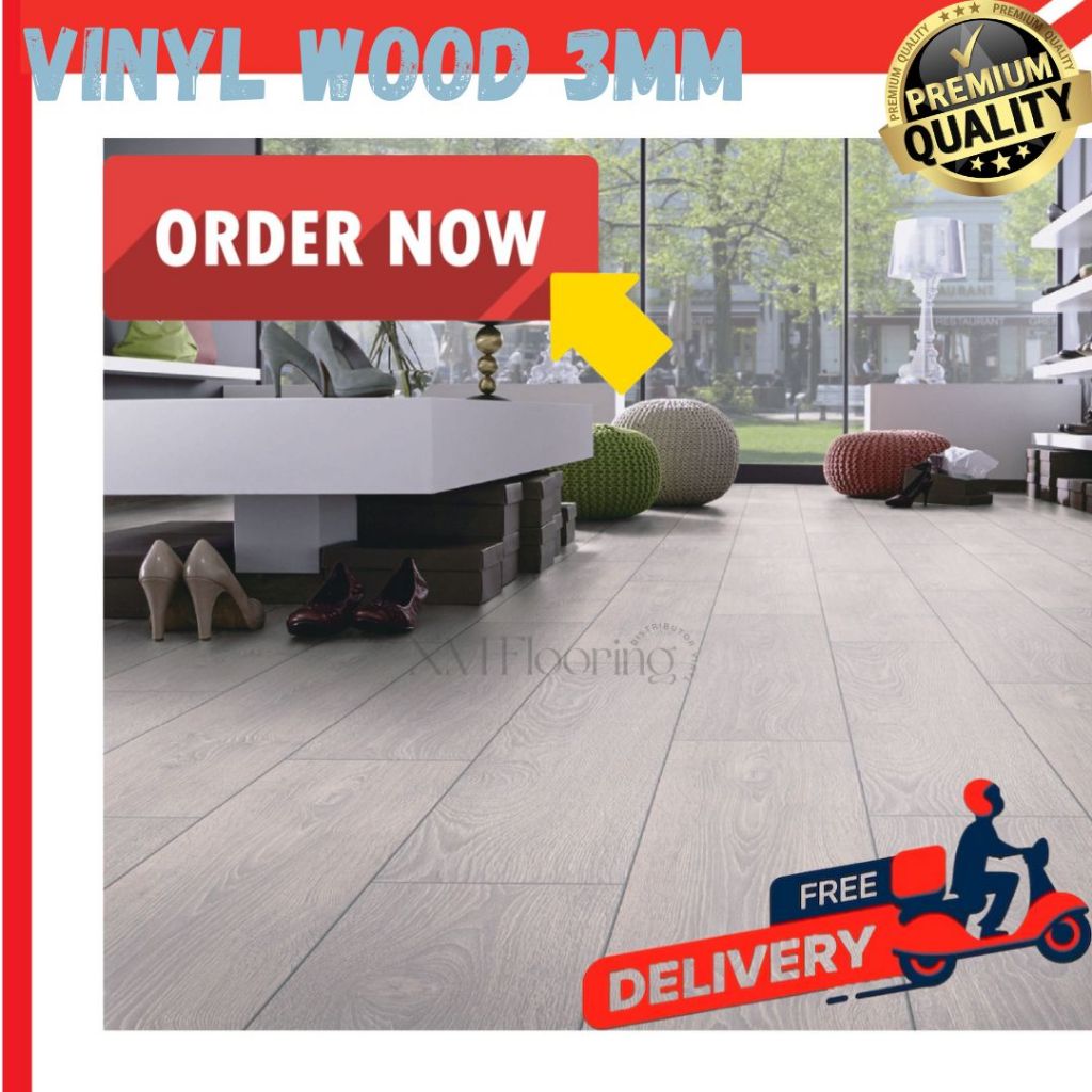 Vinyl Floor 3mm Kisaba kode B | Vinyl Kisaba Lantai Motif Kayu