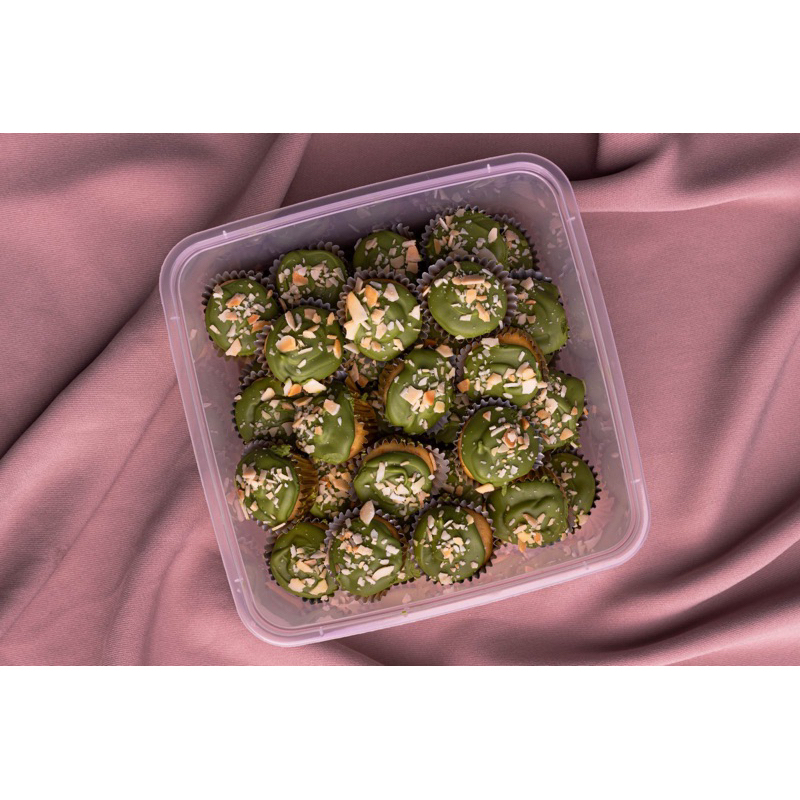 

Almond Matcha Cookies / Kue Almond Matcha Green Tea uk. 500 gram