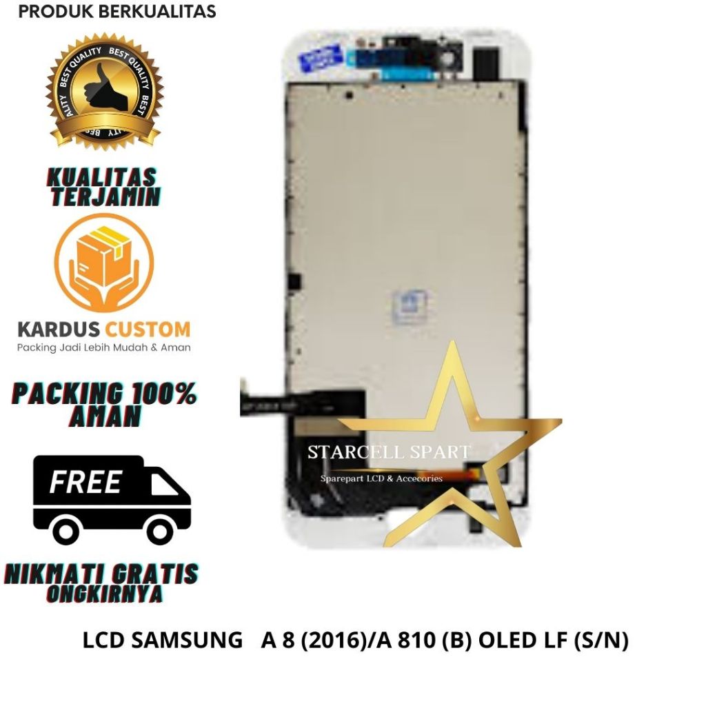 LCD SAMSUNG  A 8 (2018)/A 530 (B) CONTRAS (S/N)
