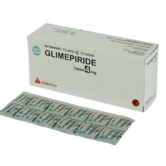 GLIMEPIRIDE 4 MG 1 BOX 100 TABLET DEXA