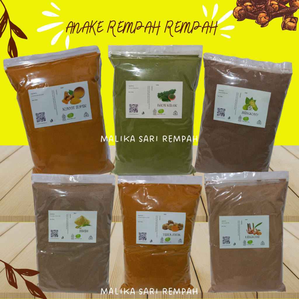 

RB22 TEMULAWAK BUBUK [ 1 KG]-MSR Curcuma zanthorrhiza powder [1 kg]