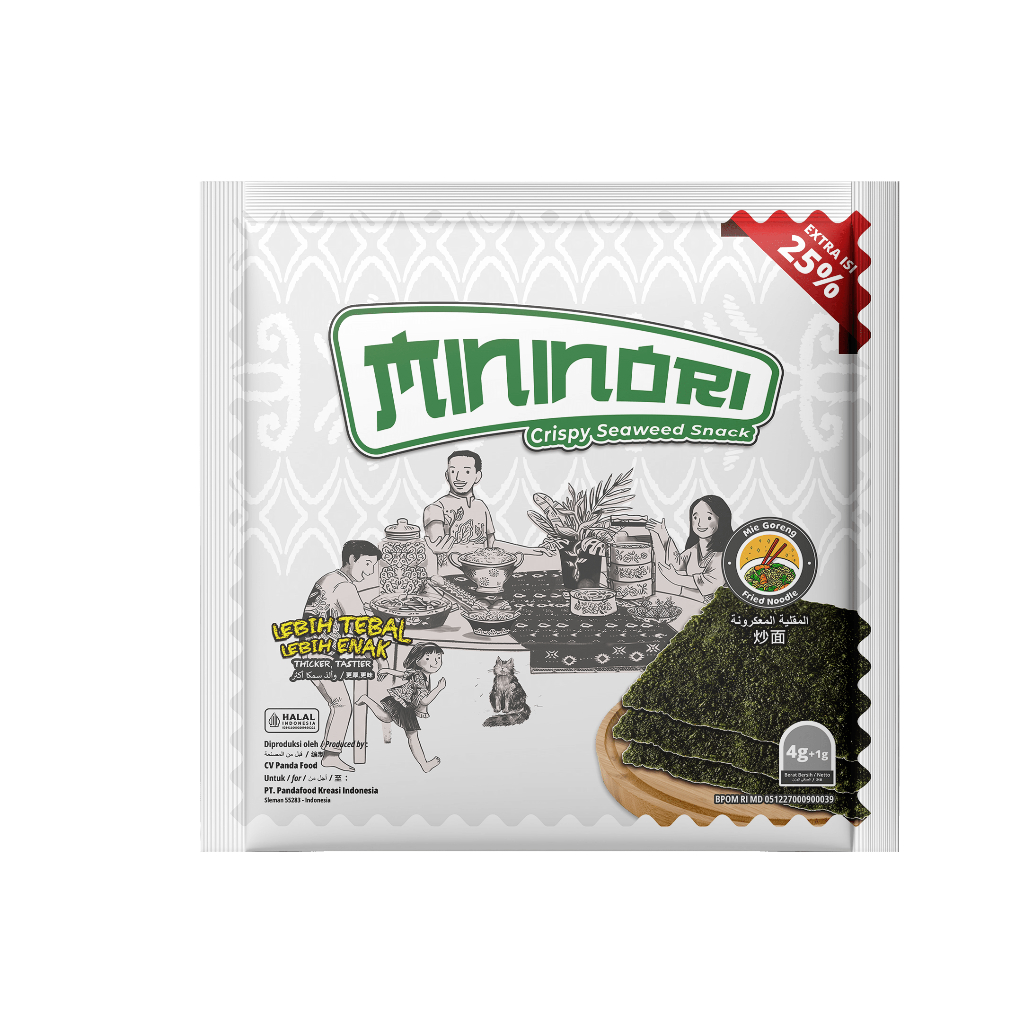 

MININORI CRISPY SEAWED MIE GORENG 4gr