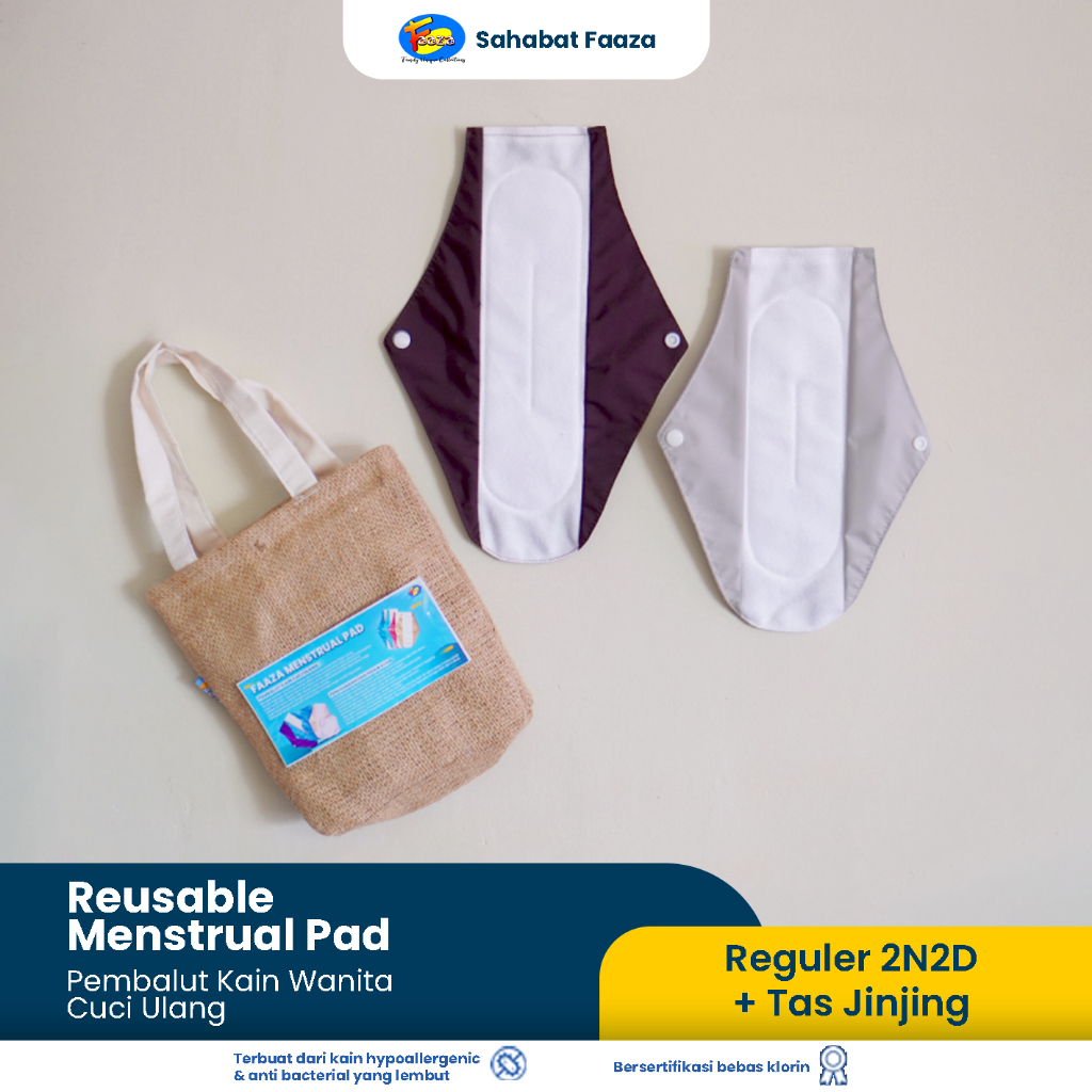 Faaza Pembalut Kain Cuci Ulang MenstrualPad Menspad Pembalut Wanita Softex Kain Cuci Ulang Kesehatan