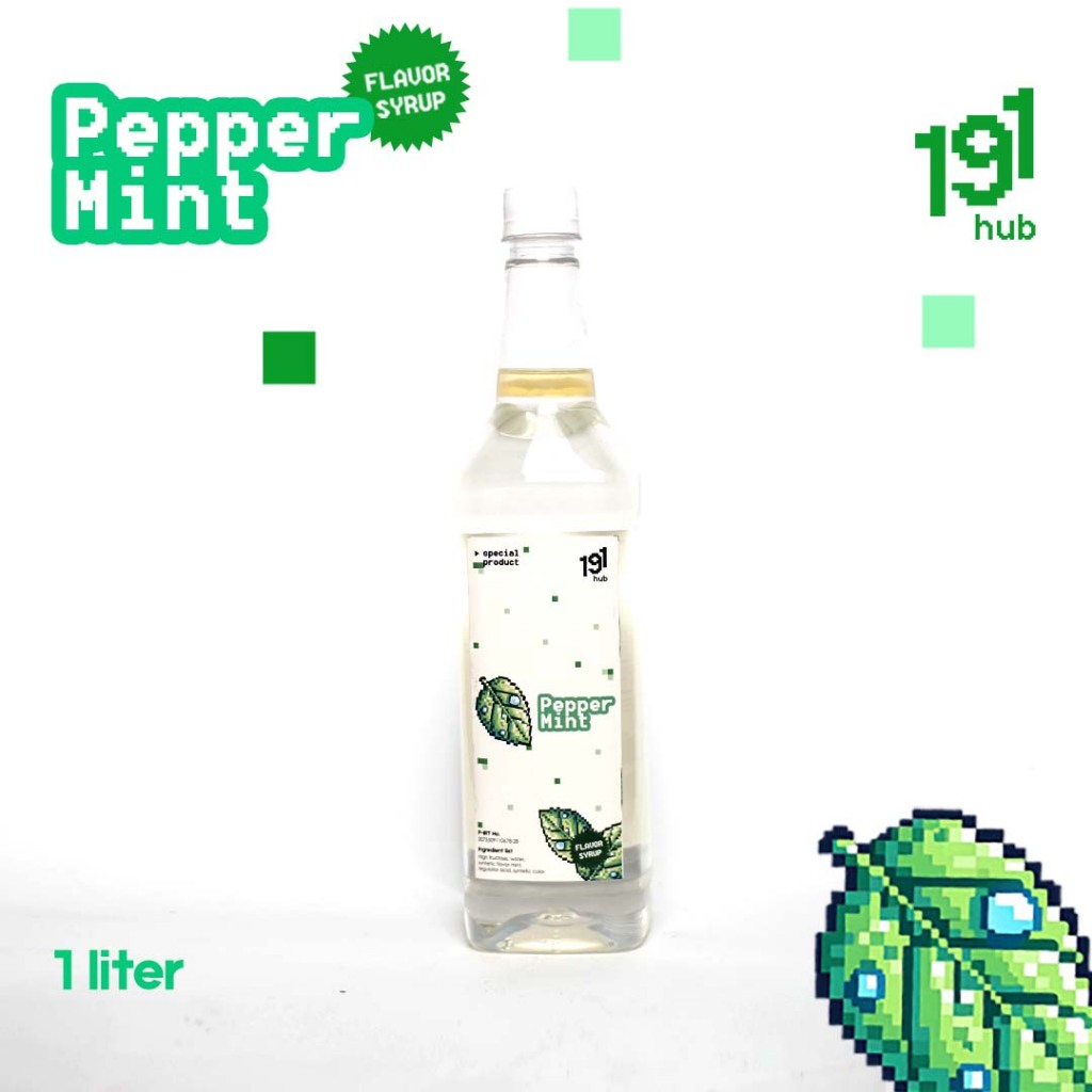 

flavour syrup peppermint 1000 ml | nineteen one hub