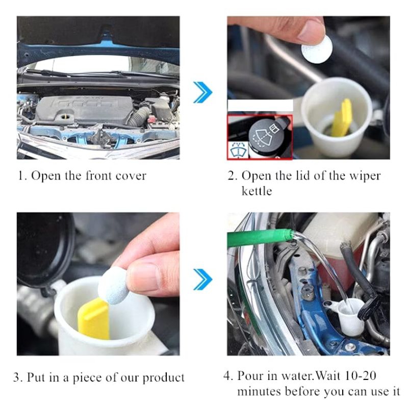 Sabun wiper kaca mobil / tablet pembersih kaca mobil pil obat jamur