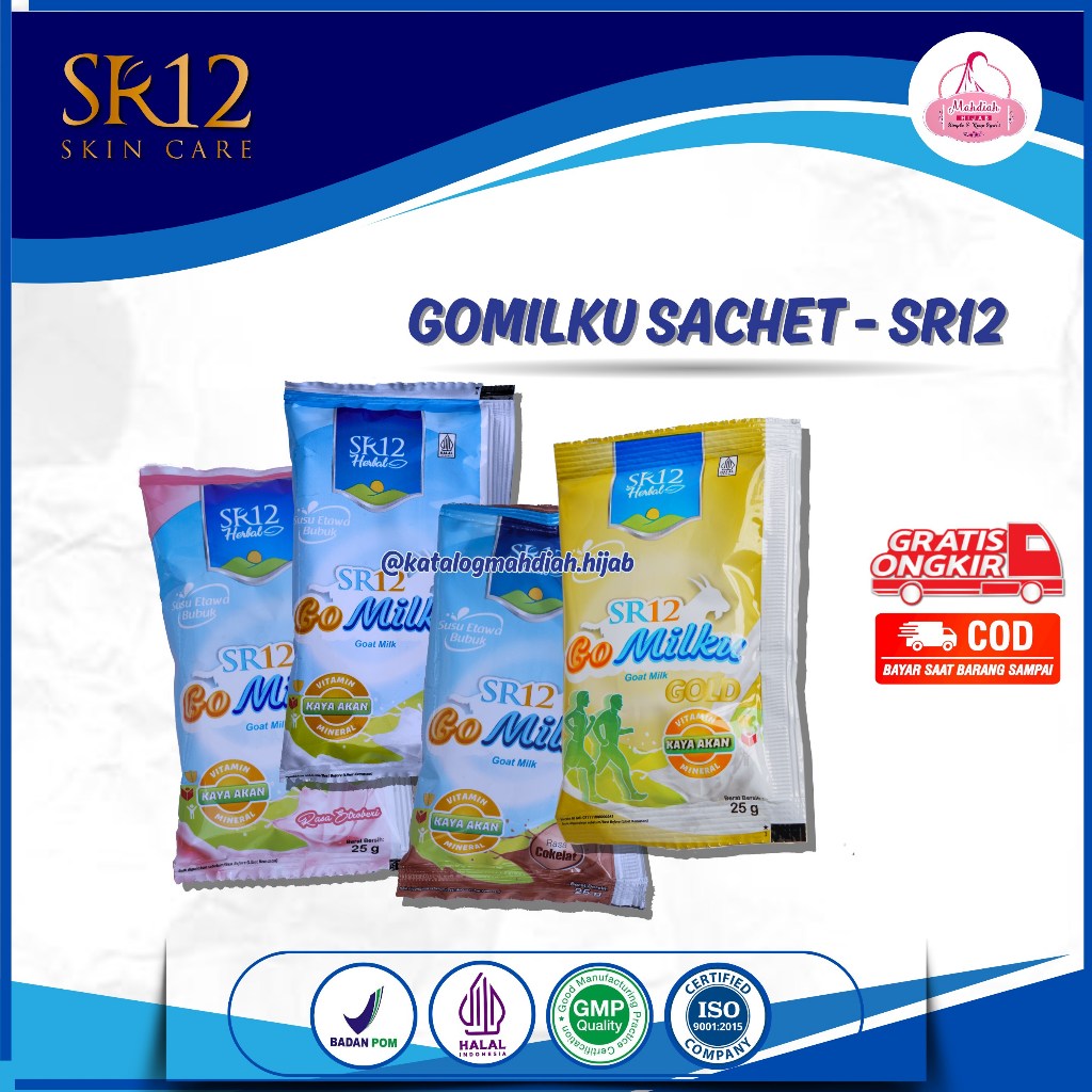 

Sachet Gomilku SR12 / Isi 25gr / Susu Kambing Etawa / Nutrisi Terbaik / Dikonsumsi Oleh Semua Usia