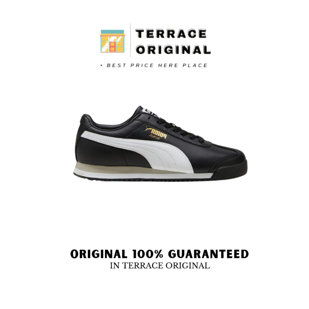 Sepatu Puma Roma 24 Black White