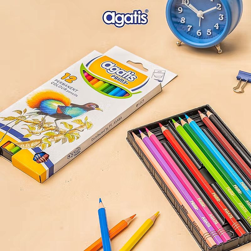 

PENSIL WARNA AGATIS 12 WARNA | PENSIL WARNA PRIME 12 COLOURS AGATIS ORIGINAL