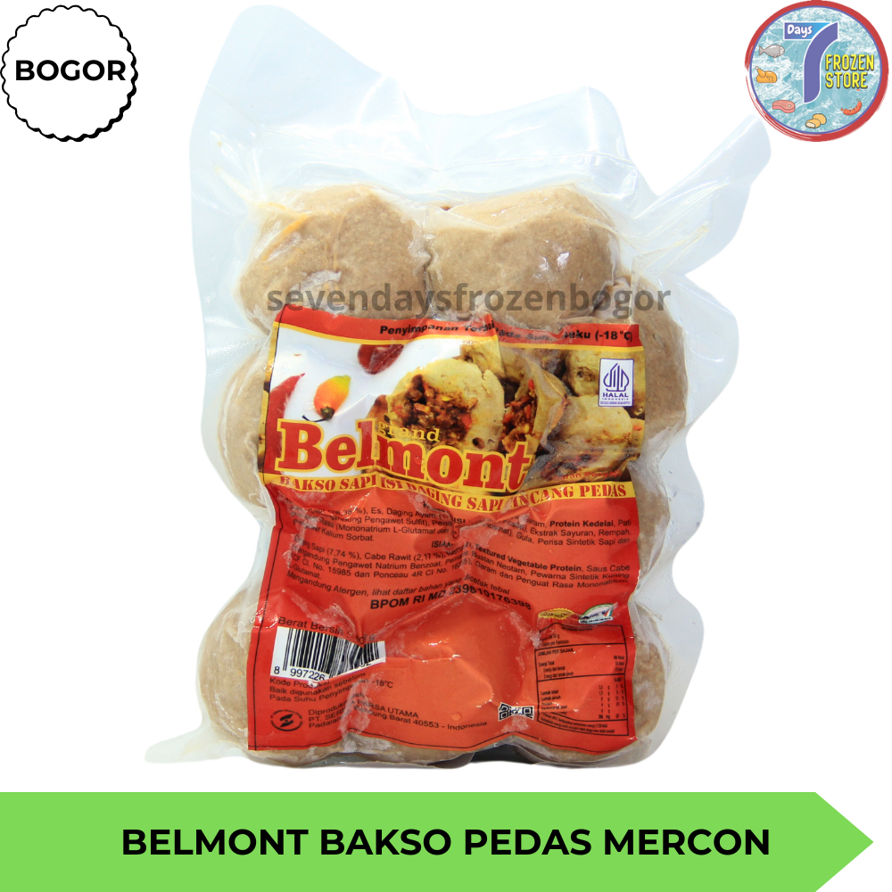 

Bakso Sapi Mercon Cabai Rawit Belmont isi 10 kemasan 400 gram