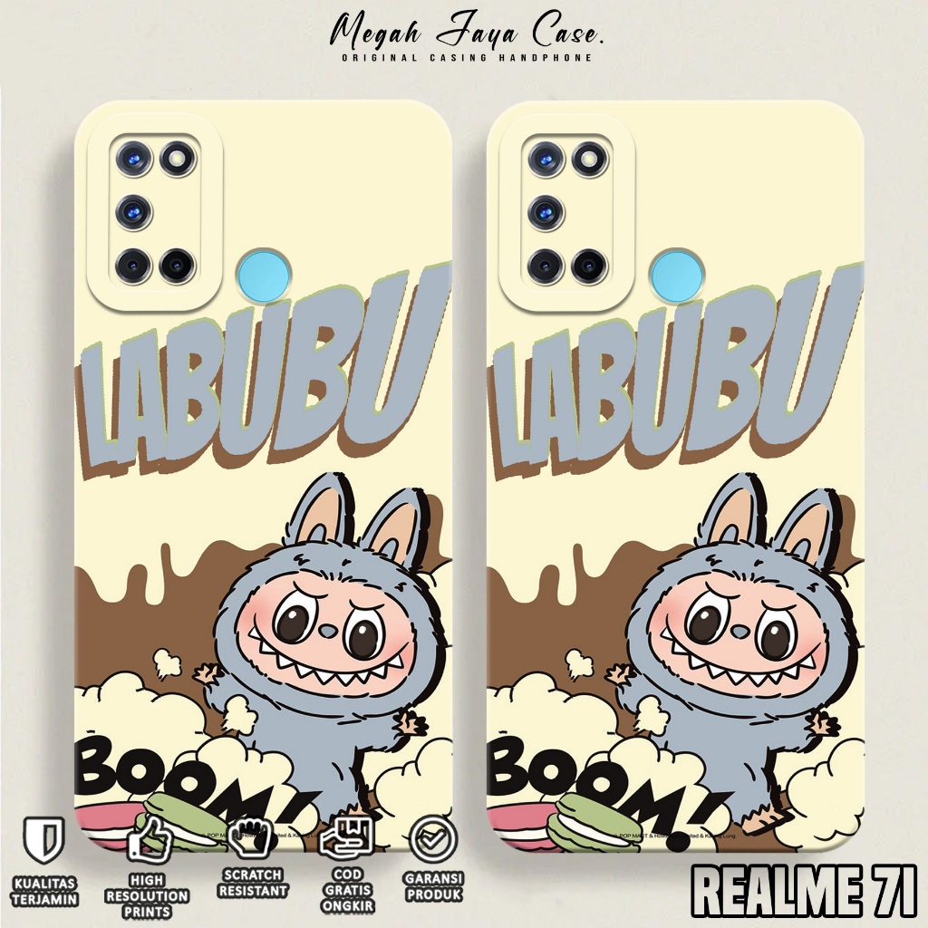 Case REALME 7i - Casing REALME 7i Motif labubu - Softcase Hp REALME 7i - Kondom Hp - Pelindung Hp - 