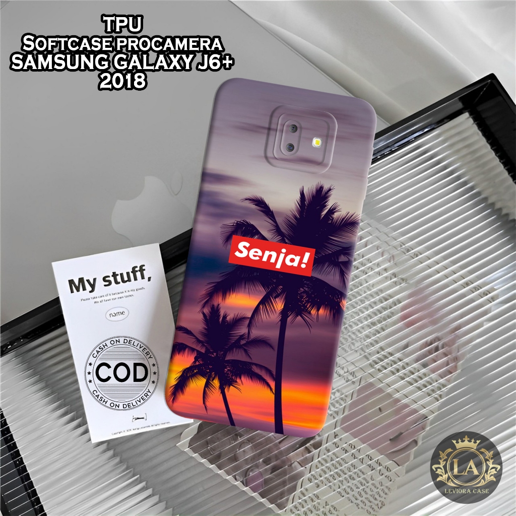 Case Samsung J6+ 2018 - Leviora Case - Fashion Case Senja - Softcase Samsung J6+ 2018 - Case Pro Cam