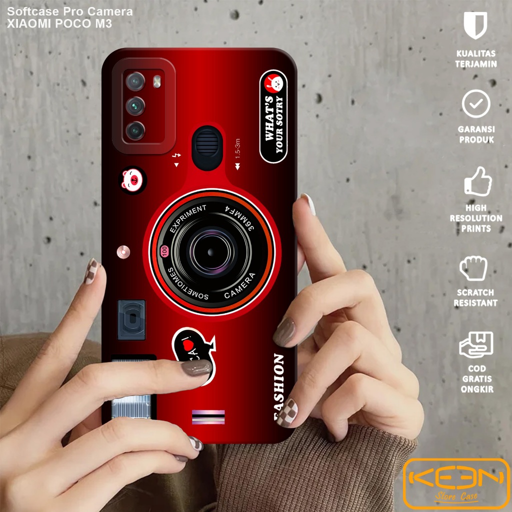 Case Xiaomi Poco M3 - Casing Hp Xiaomi Poco M3 Motif Camera - Softcase Xiaomi Poco M3 - Softcase Hp 