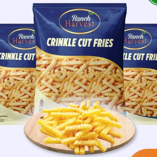 

Kentang ranch harvest / french fries shoestring & crinkle cut 1kg frozen