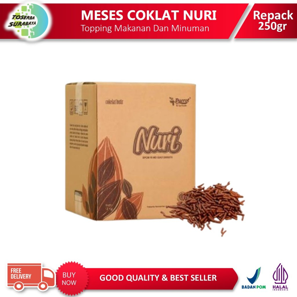 

Meses Cokelat NURI (250gr) / Meises Coklat Butir Terlaris & Termurah