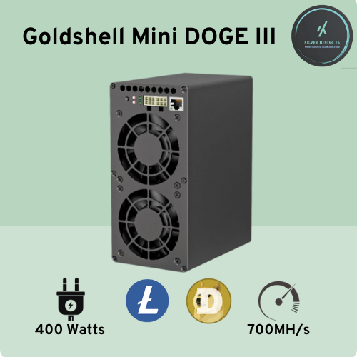 Goldshell Mini DOGE 3 Ⅲ miner WiFi 700 MH/s 400W LTC asic home mining kripto