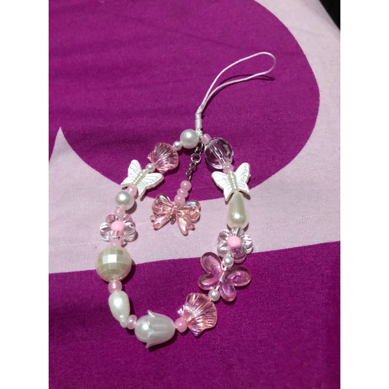 manik manik gantungan hp/gantungan hp tali giok/manik manik murah