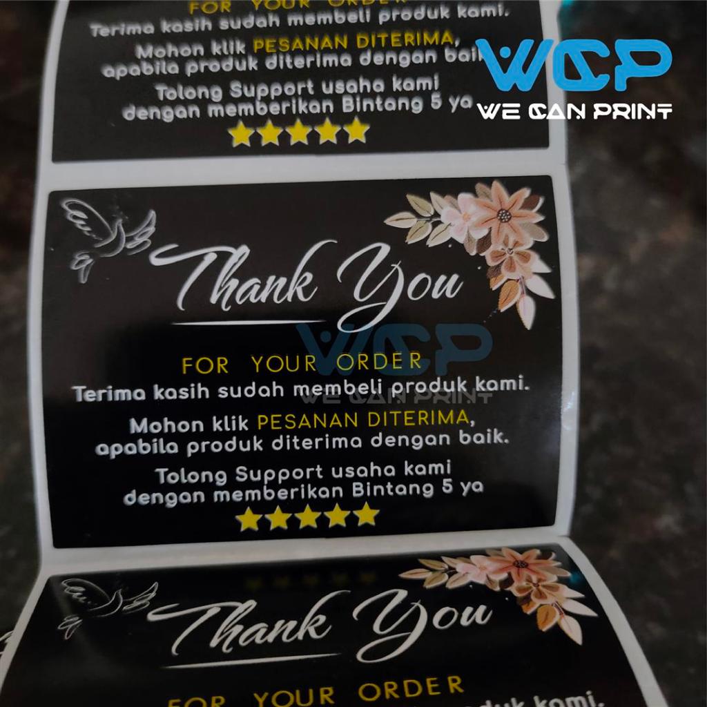 

HJK Sticker Thank You / Label Terima Kasih / Stiker Ulasan Online Shop