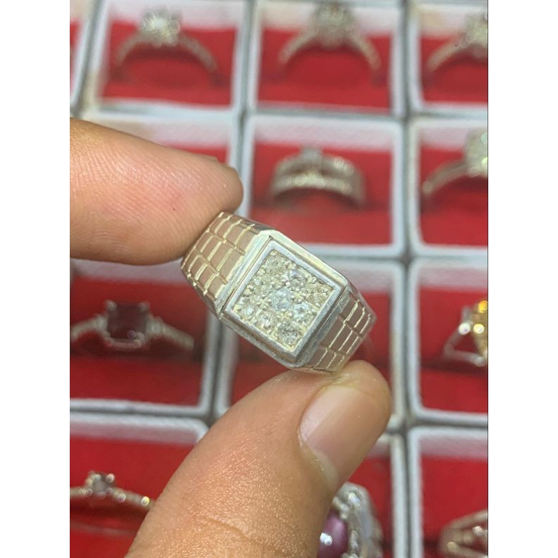 cincin perak berlian