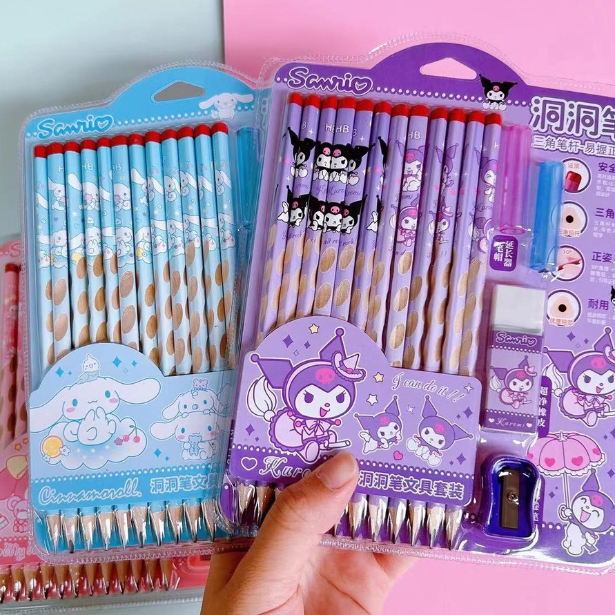 

Ekstra SET ALAT TULIS PENSIL STATIONARY SET ANAK SEKOLAH PULPEN 12PCS PENGHAPUS PENUTUP PENSIL RAUTAN CINNAMOROL MELODY KUROMI