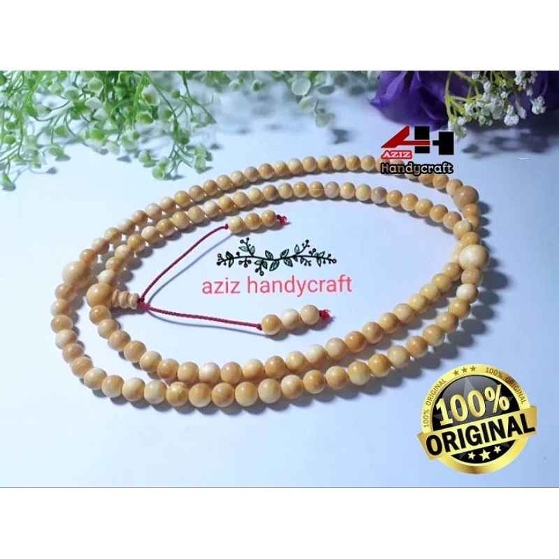 tasbih buddha 108butir kemuning emas
