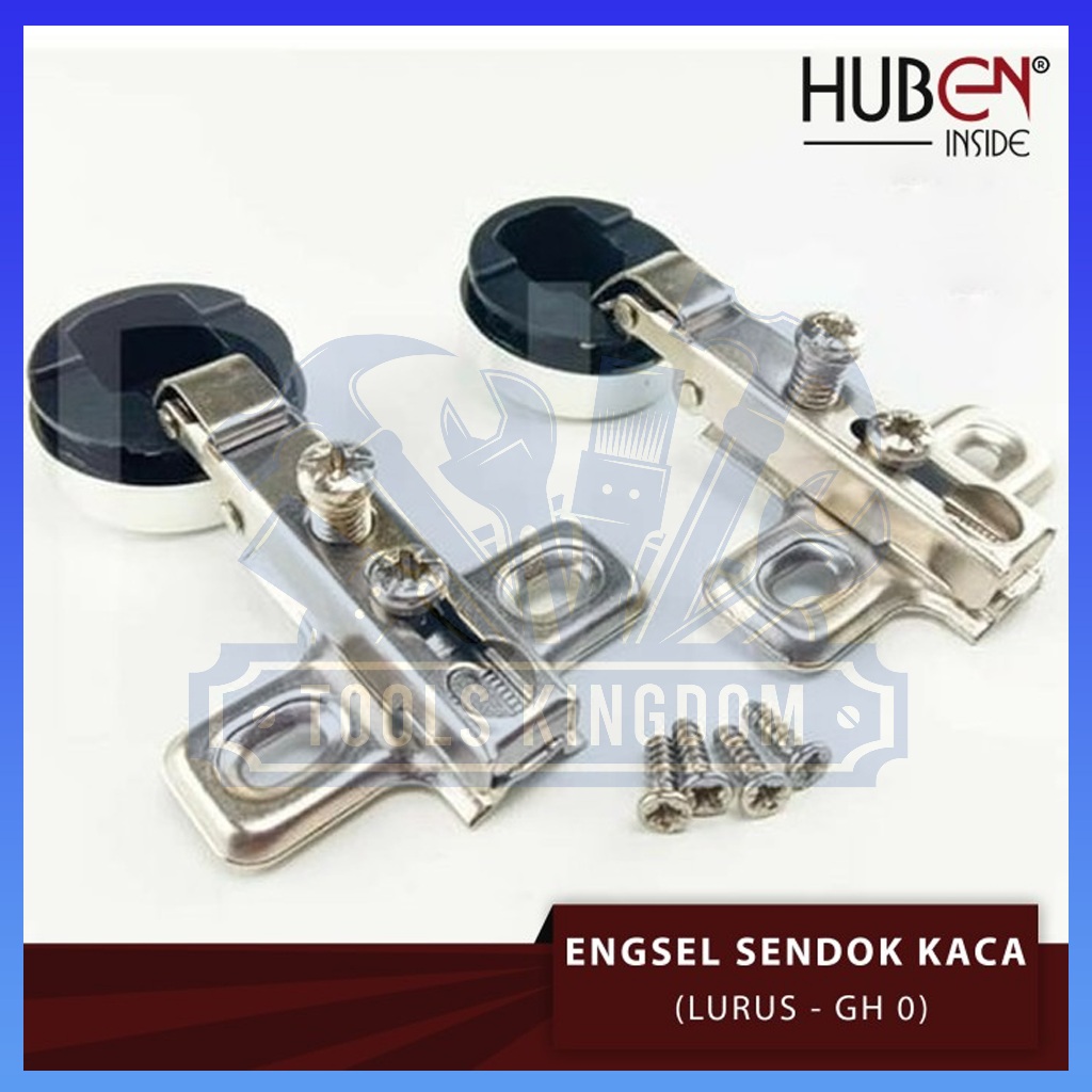 Engsel Sendok Kaca HUBEN Lurus GH-O - HUBEN Engsel Sendok Kaca