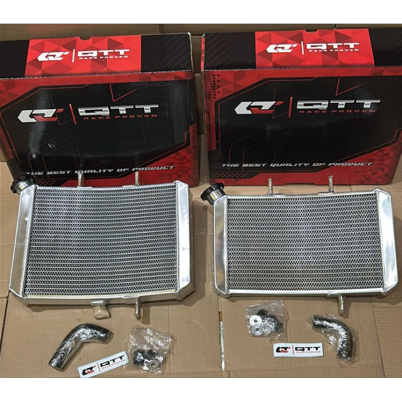 Radiator Curve Original 100% QTT Racing Mx King R15 aluminium lengkung 750cc (V1) & (600cc (V2) mele