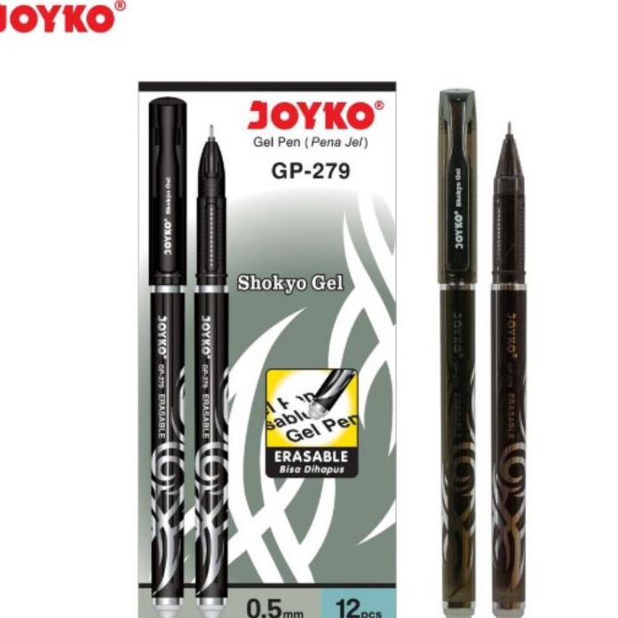 

KF7 Pulpen Gel Hapus Joyko GP279 Shokyo Gel 1pak12pcs