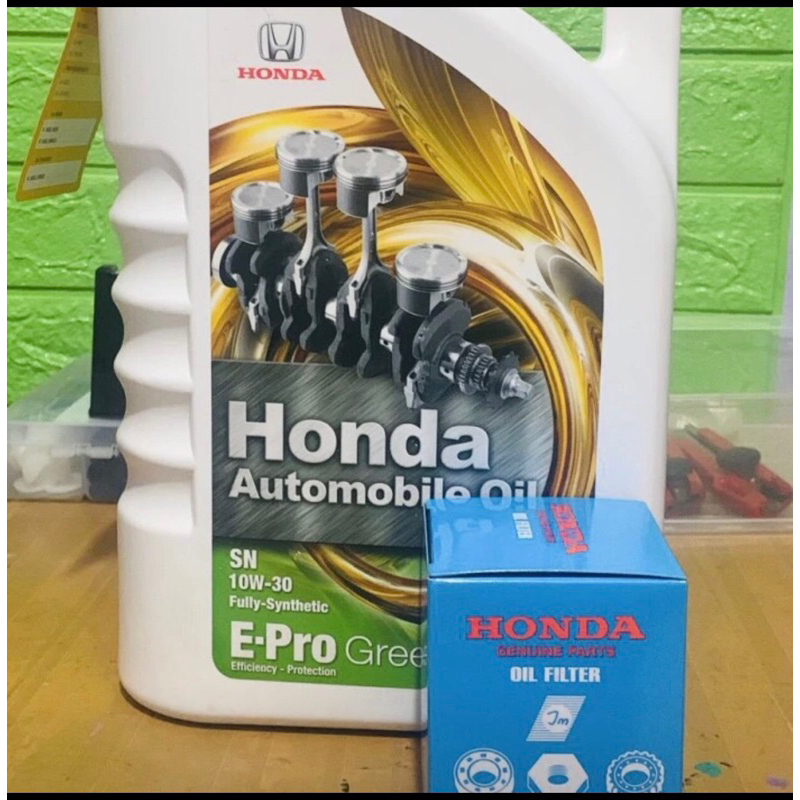 Oli mesin Honda epro green 10w 30 4L mobilio brio jazz rs freed crv accord civic stream