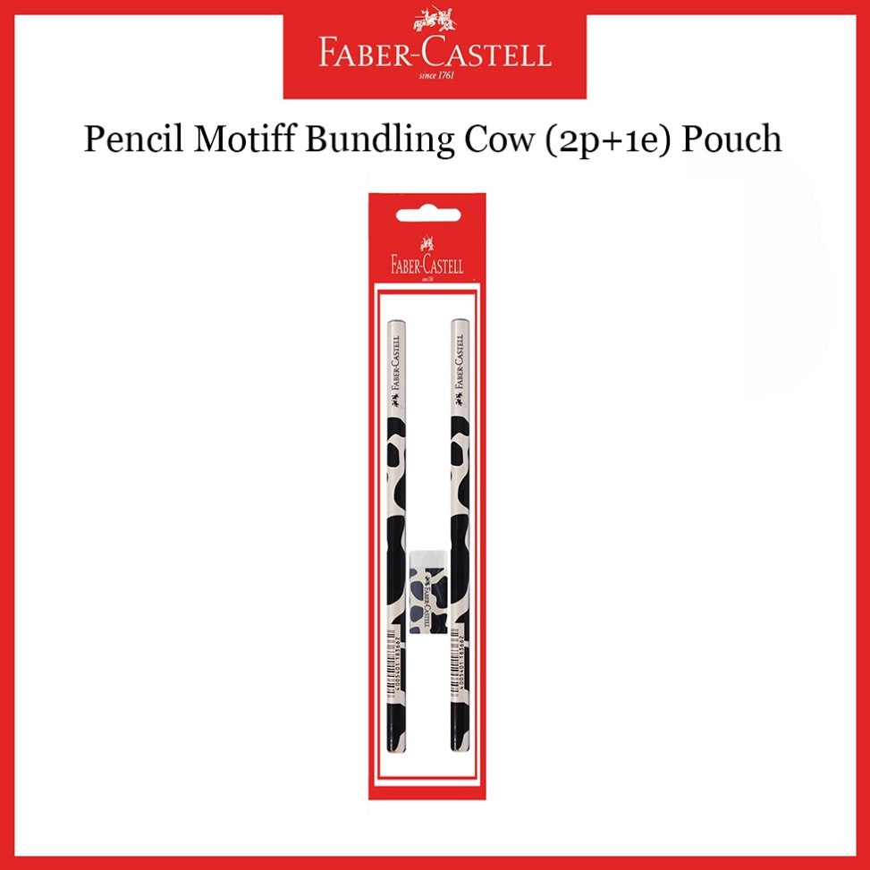 

In Stock Pensil Faber Castell Motif Cow 2B Bundling Penghapus Tersedia Harga Grosir