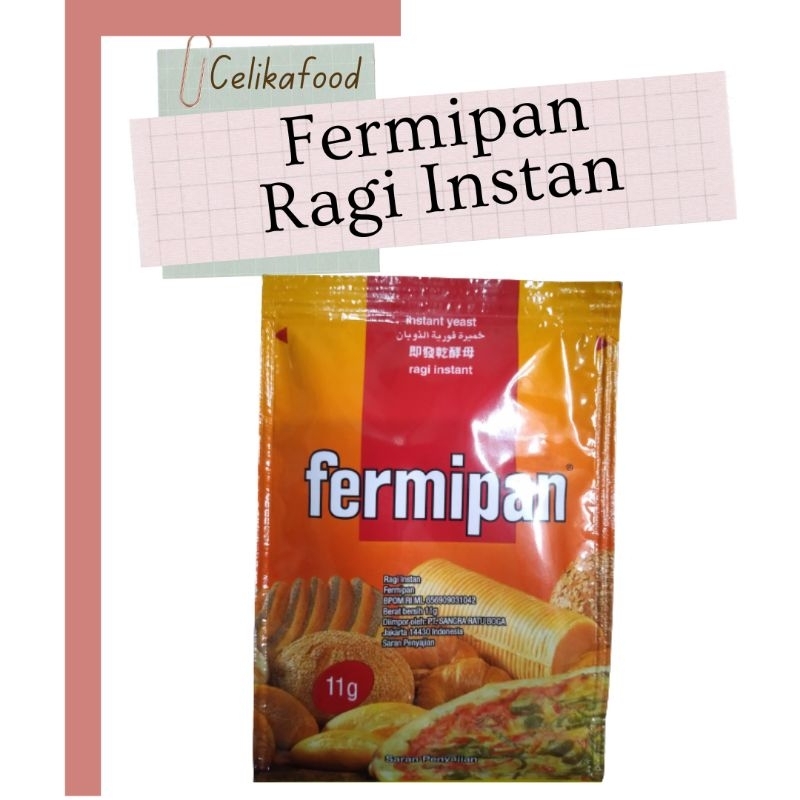 

Fermipan Ragi Instan 11gr Instant Yeast Pengembang Roti Sachet Bahan Baking