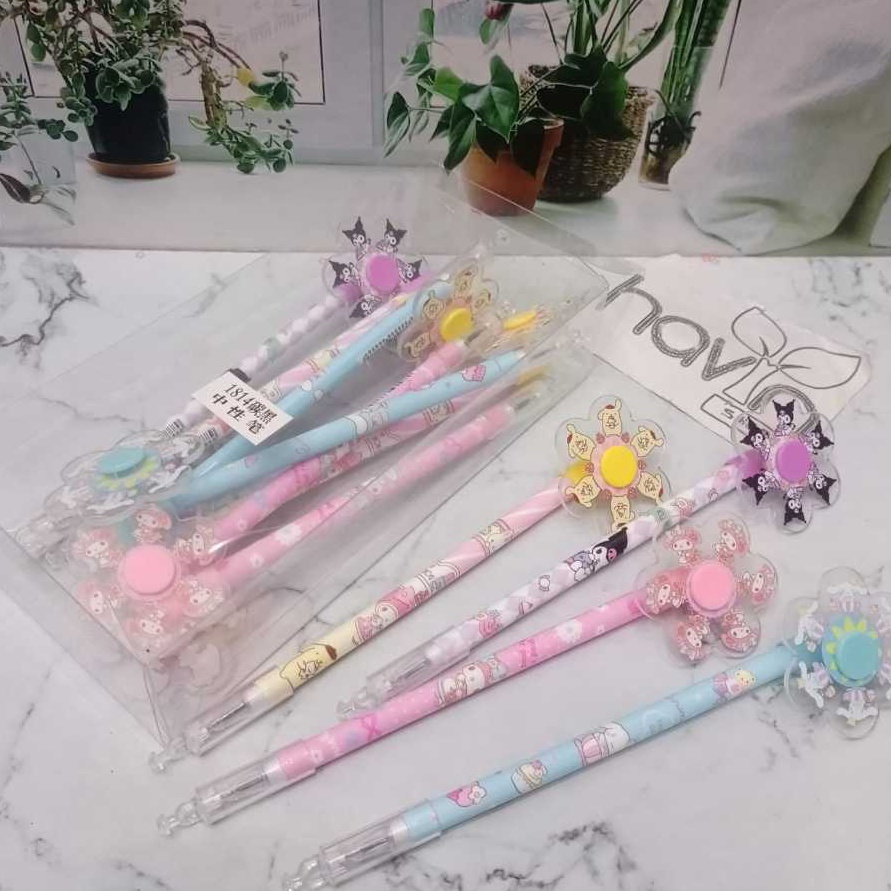 

KF7 12pc PEN GEL PENA BALLPEN PUTARAN CINNAMOROLL KUROMI