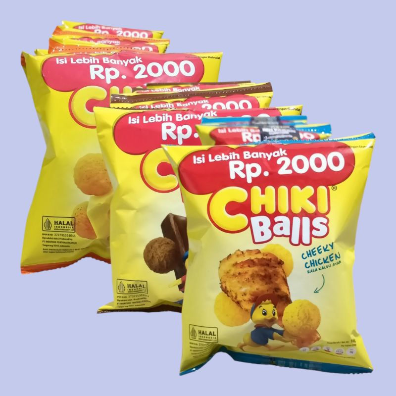 

CHIKI BALLS Ayam, Coklat dan Keju Snack 16gr [10 pcs/renceng]