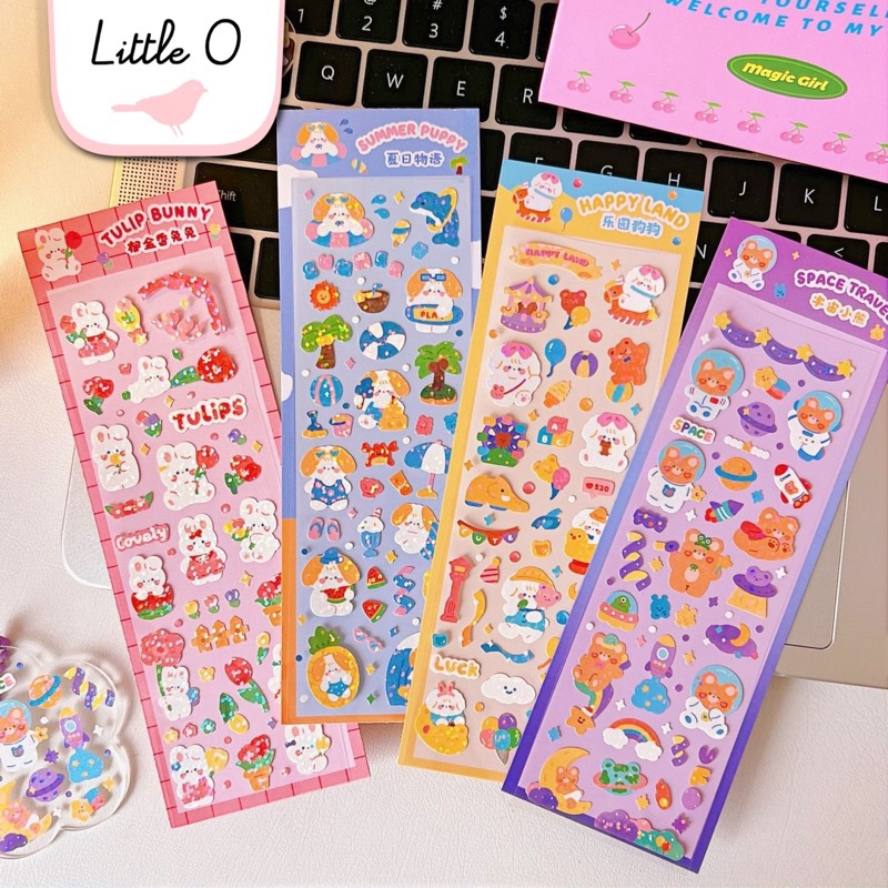

Harga Spesial Baru JENIE Sticker Lucu Hologram Aesthetic Korea Deco Journal Stiker A6