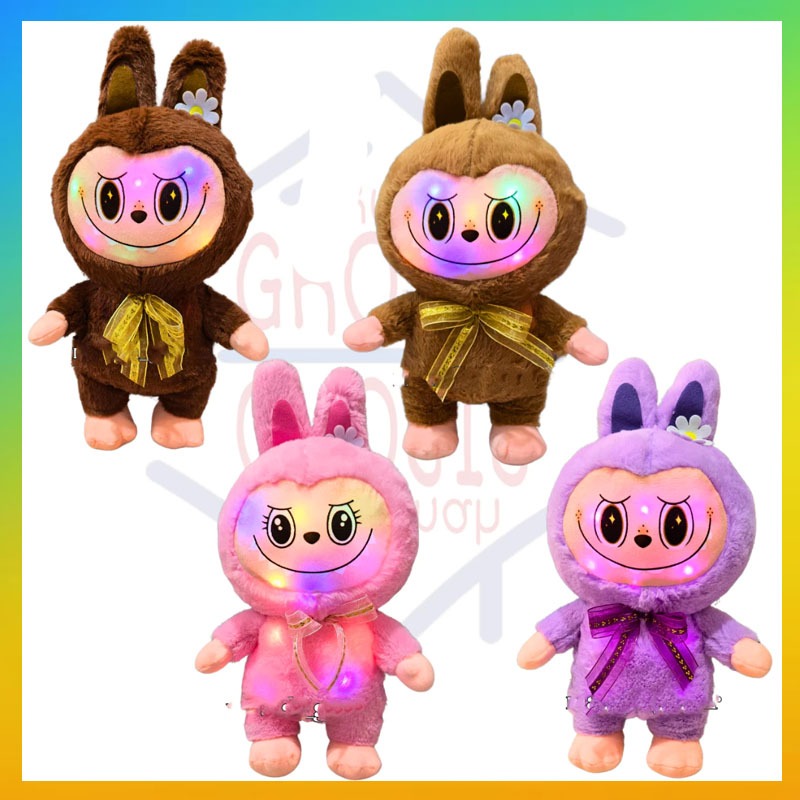 Labubu The Monsters Exciting Macaron Labu Labu Boneka Anak Macarons LED