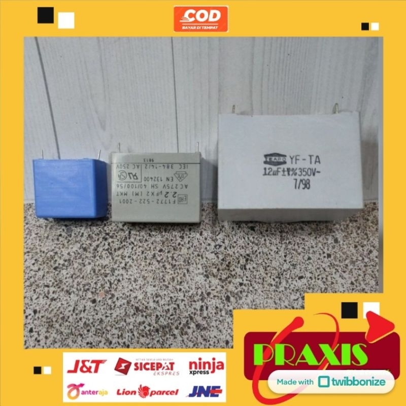 Kapasitor Capsitor MKT/MKP 1 uF 2,2 uF 12 uF