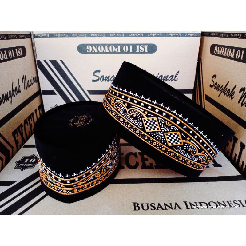 Peci motif batik, peci batik sablon, songkok batik, kopiah batik sablon