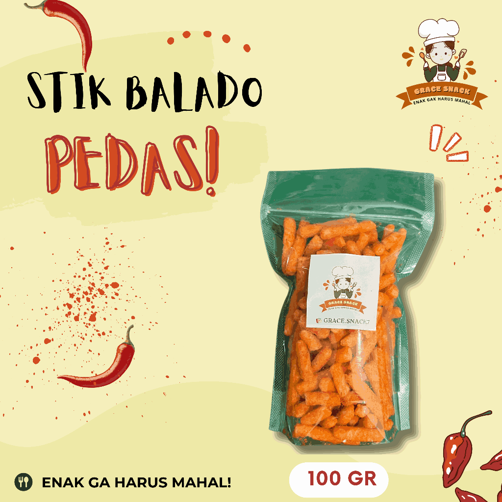

STIK BALADO 100 GR POUCH - Grace Snack