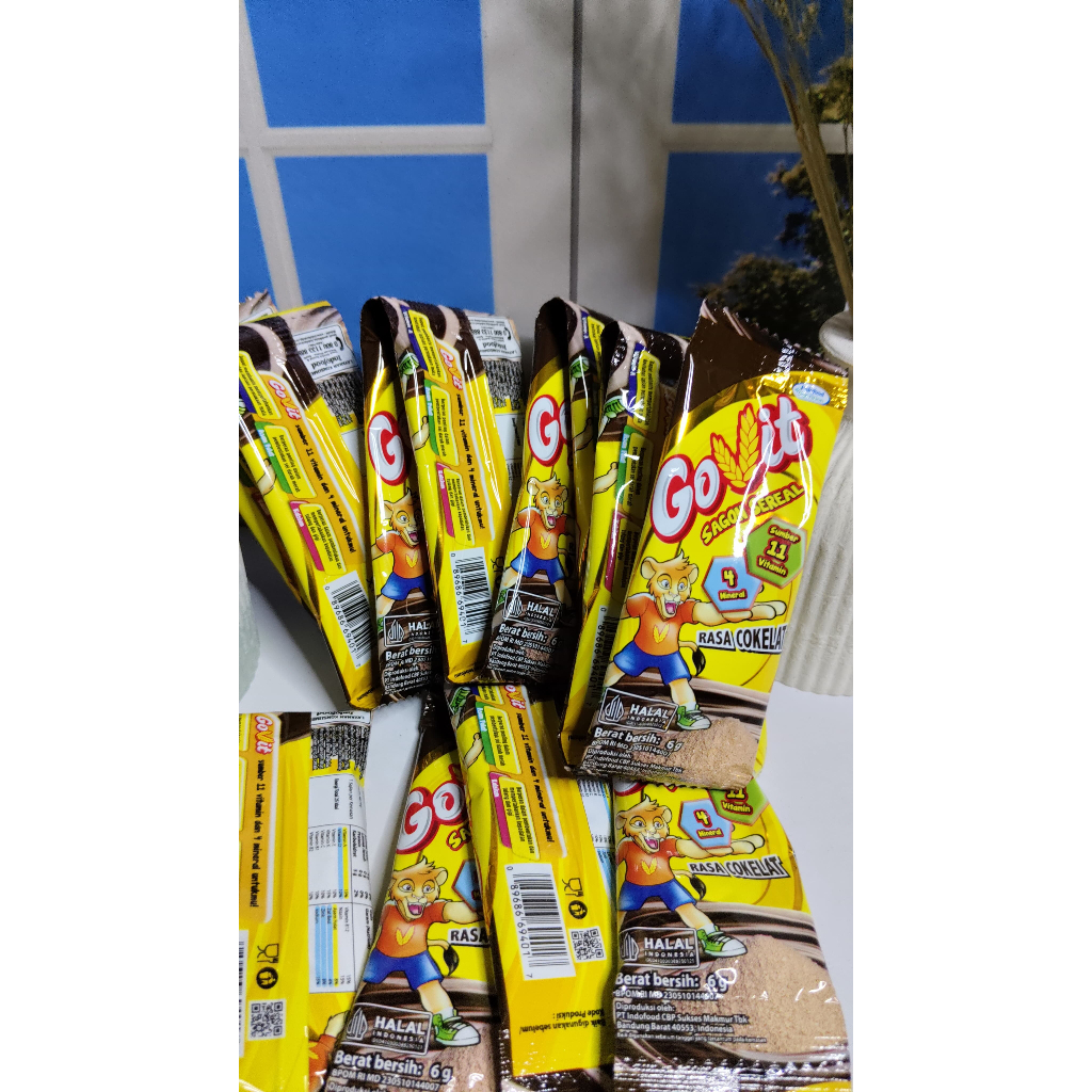 

Govit Sagon Stroberi dan CoklatCereal sachet 6gr × 10 pcs