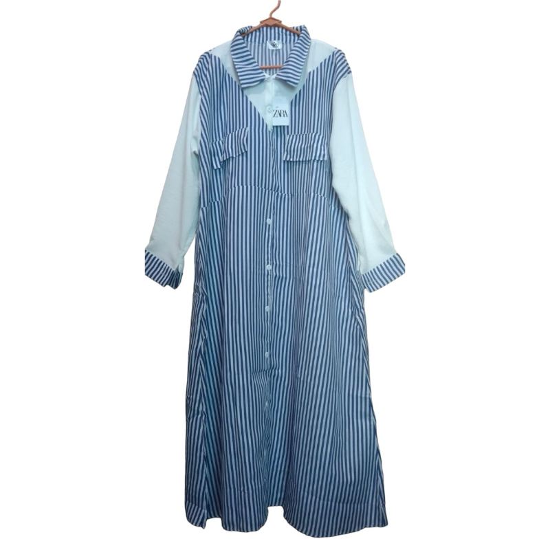 MIDI DRESS/DRESS SALUR/GAMIS SALUR/KEMEJA KANTOR/ZARA