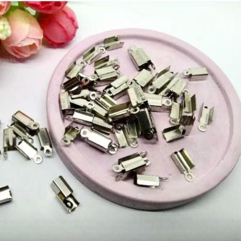 Jepitan Tali | Klep Penjepit Ujung Tali isi 100pcs