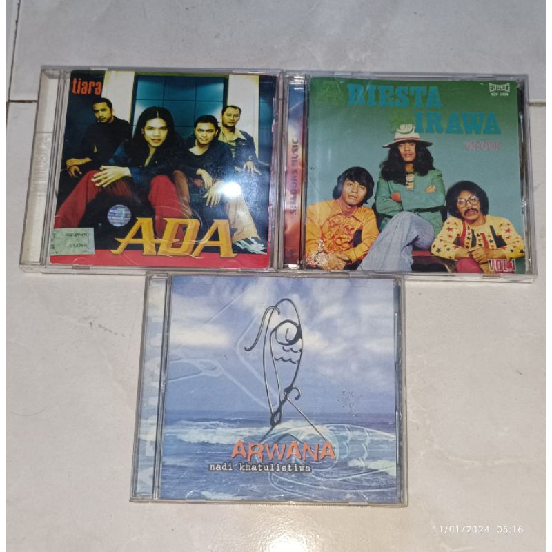 cd Indonesia ADA BAND-Tiara / ARIESTA BIRAWA-Vol. 1 / ARWANA-Nadi Khatulistiwa